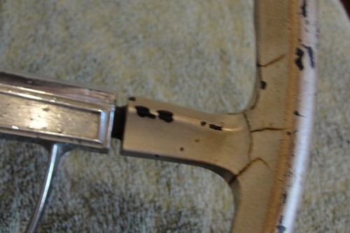 1965-1966 Chevy Impala Steering Wheel with Horn Ring and Horn Button - Picture 4 of 14