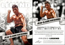 2024 Leaf PRIZED LEGEND JEAN-CLAUDE VAN DAMME #15 MARTIAL ARTS MOVIE STAR