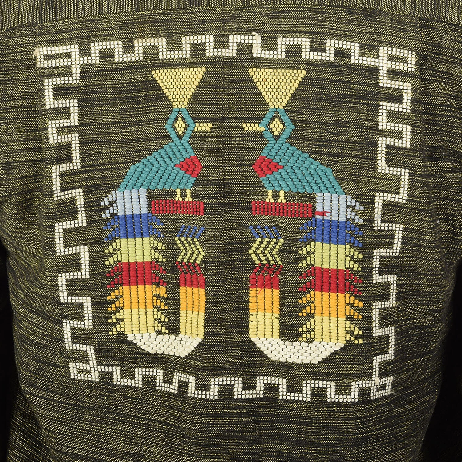  1960s guatemalan souvenir embroidered folk cultural jacket