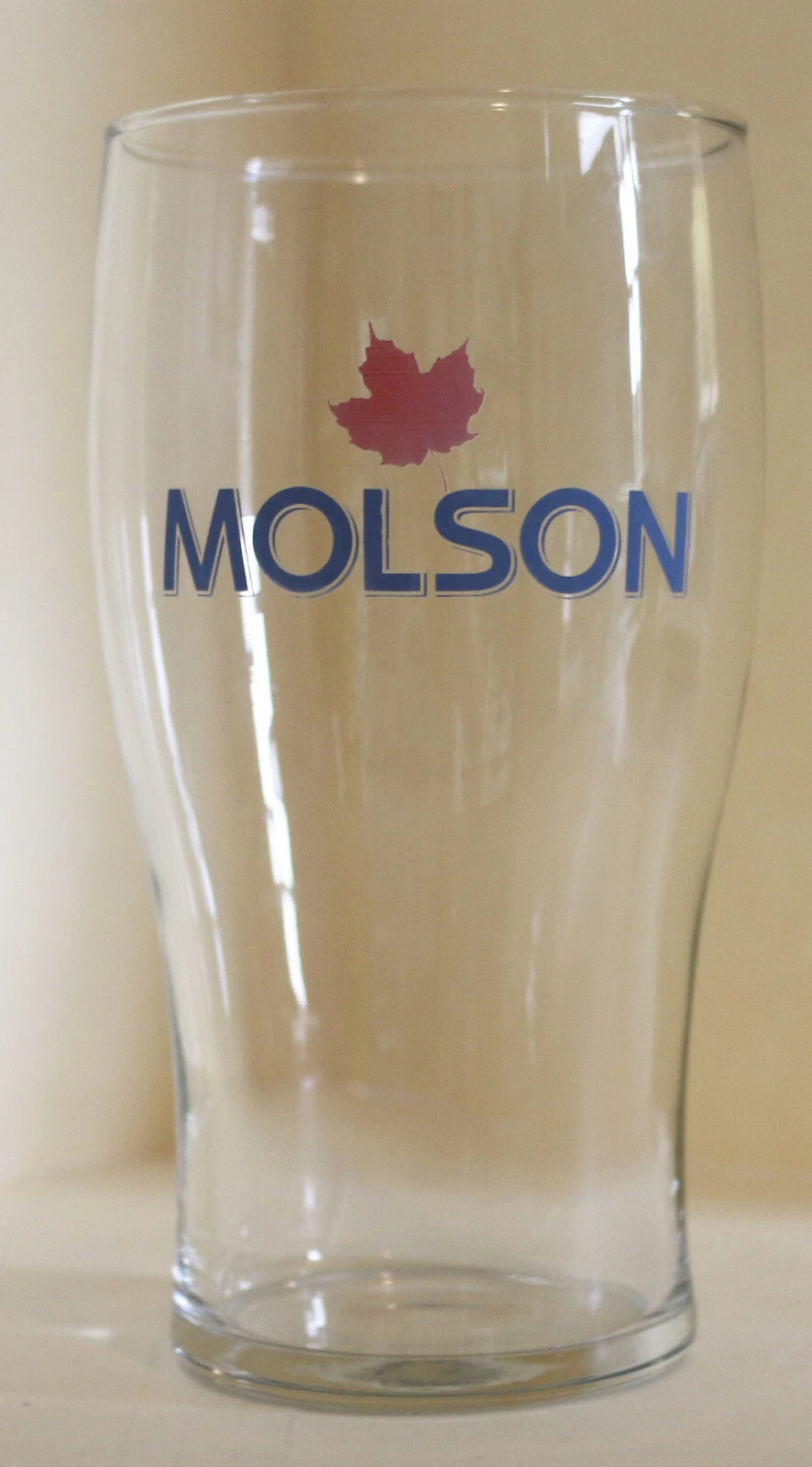 Molson   Beer Ale Glass     6 inches Tall