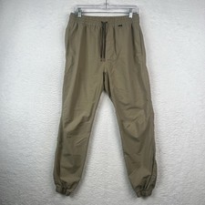 Hurley x Nike Jogger Pants Men  s Medium Tan Dri-Fit Nylon Elastic Waist