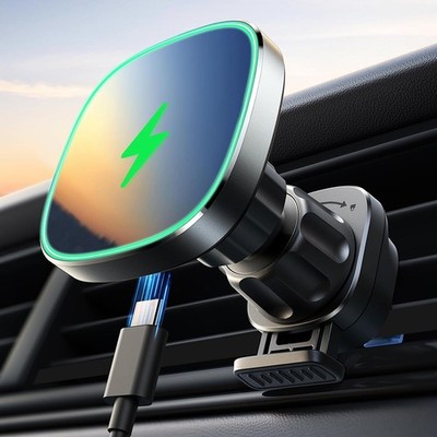 15W Auto MagSafe Wireless Charger iPhone 14 13 12 Max Handyhalterung Ladegerät