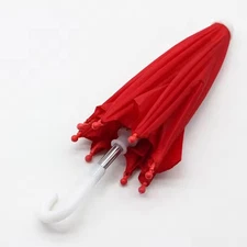 Red Umbrella For BJD Doll Mini Doll Accessories Doll House Furniture Kids Toy