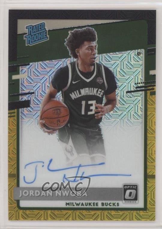 2020-21 Panini Donruss Optic Rated 5/8 Jordan Nwora #189 Rookie Auto RC us4