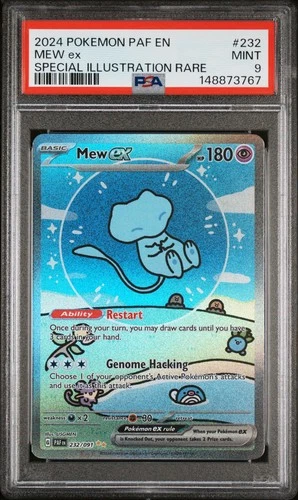 2024 POKEMON PAF EN-PALDEAN FATES SPECIAL ILLUSTRATION RARE #232 MEW EX PSA 9