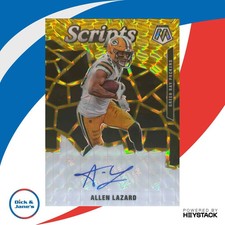 2020 Panini Mosaic Allen Lazard Scripts Gold #S36 Auto Green Bay Packers