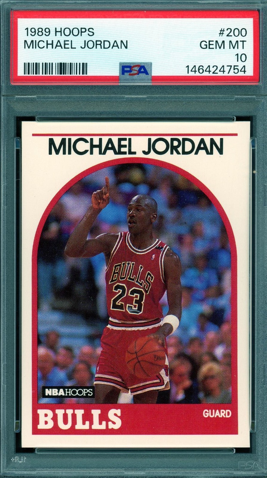 1989 Hoops # 200 Michael Jordan HOF PSA 10 Gem Mint Bulls (146424754)
