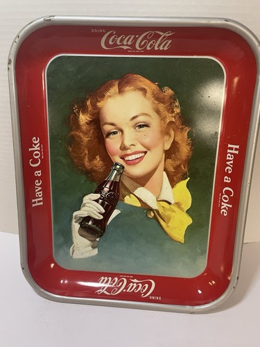 Vintage Coca Cola Metal Serving Tray