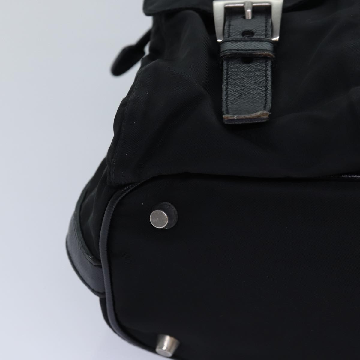 PRADA Backpack Nylon Black Silver Auth 85289V | eBay display picture 2