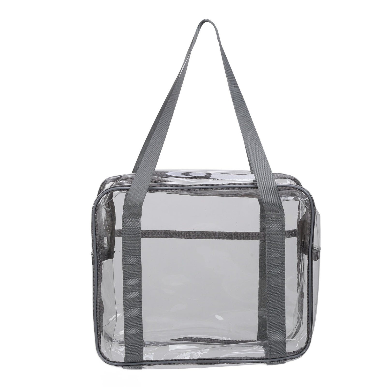 Clear Makeup Bag Large Capacity Waterproof Zipper Closure Cosmetic Handbag T BLW
