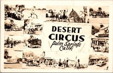 Desert Circus Palm Springs California Parade 1948 RPPC Photo Collage