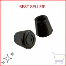 Shepherd 40 Pack Non-Slip Round Rubber Leg Tip Floor Protectors - 1" Inner Diame