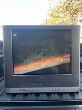 Vintage Toshiba MW24FM11 24" Flat Screen CRT TV/DVD/VCR Combo Retro Gaming 2005