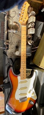 1980's Harmony H80T Stratocaster Style Electric Guitar