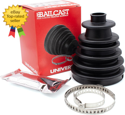 CVS18 Universal Split Constant Velocity Joint Gaiter Boot Replacement Kit Black
