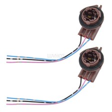 1 Pair 3157 4157 Bulb Socket Brake Turn Signal Light Harness Wire Plug Connector