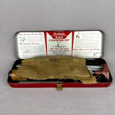 Vintage 50s Outers Gunslick Rifle Cleaning Kit 270 Cal. Original Box #477 Metal