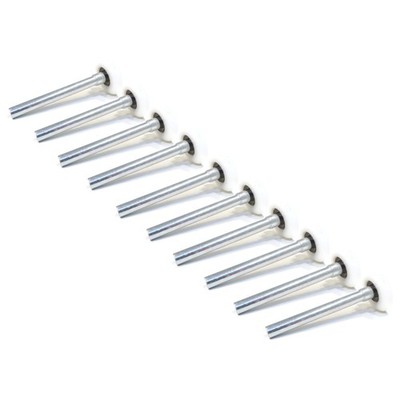 (Pack of 10) 2'' Sealed Nylon Rollers, 4'' Stem & 13-Ball Bearing with Dust Shield
