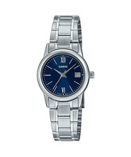 Casio LTP-V002D-2B3 Women's Standard Stainless Steel Blue Dial Analog Watch