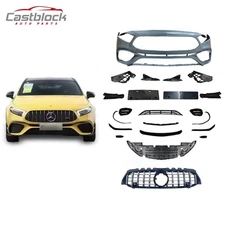 Front Bumper Body Kit For Mercedes Benz A Class A180 A300 W177 To A45S Cover kit
