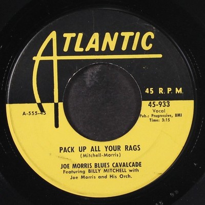 Joe Morris: Packung Up All Your Rags / My Love,My Desire Atlantic 7 '' Einzel 45