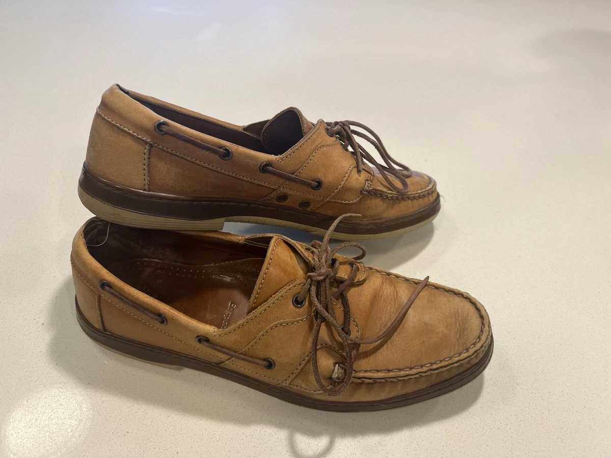 Allen Edmonds Boat Shoe Leather Upper Casual Shoes for Men for