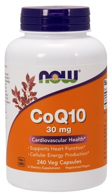 NOW Foods CoQ10, 30mg - 240 vcaps (311,00 EUR/kg)