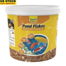 Nutritious Pond Flakes Small Goldfish Koi Easy Digest Clean Water Daily Feed New