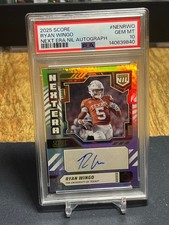 2025 Score Next Era Nil Auto Ryan Wingo #NEN-RWO Rookie RC PSA 10 Texas