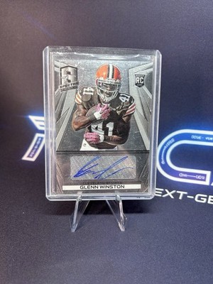 2014 Panini Spectra Glenn Winston #318 Rookie Autograph Cleveland Browns NFL