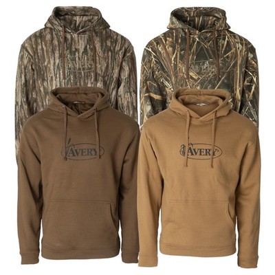 Banded Avery Logo Hoodie – Heavy Cotton Pullover Sweatshirt