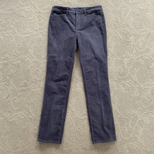 Talbots Womens Flawless Five Pocket Corduroy Pants Gray 6 Straight Stretch 32x31