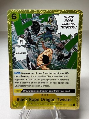 Black Rope Dragon Twister EB04-059 R Foil One Piece Adventure on Kami's Island