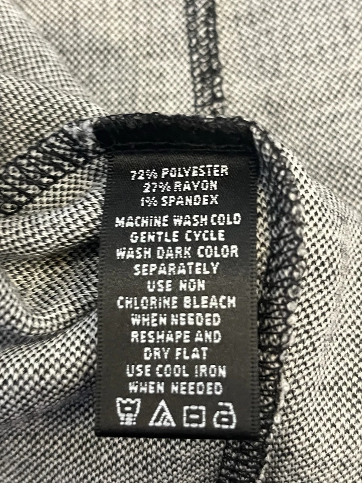 Женская шелковая серая и черная блузка-доломан с узором большого размера размер M август - Изображение 4 из 4