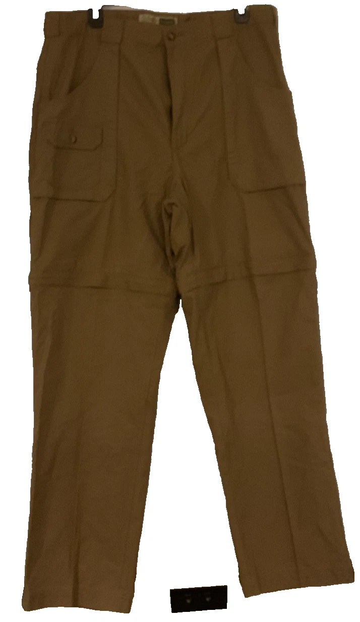 Cabela’s Outdoor Convertible Cargo Pants / Shorts Men 36 x 32 Belted Zip Hiking