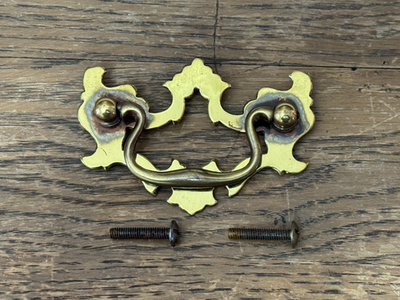 #ad Original Henredon Aston Court Cast Brass 2 1 2 in c c Drawer Pull A276 1 $59.00