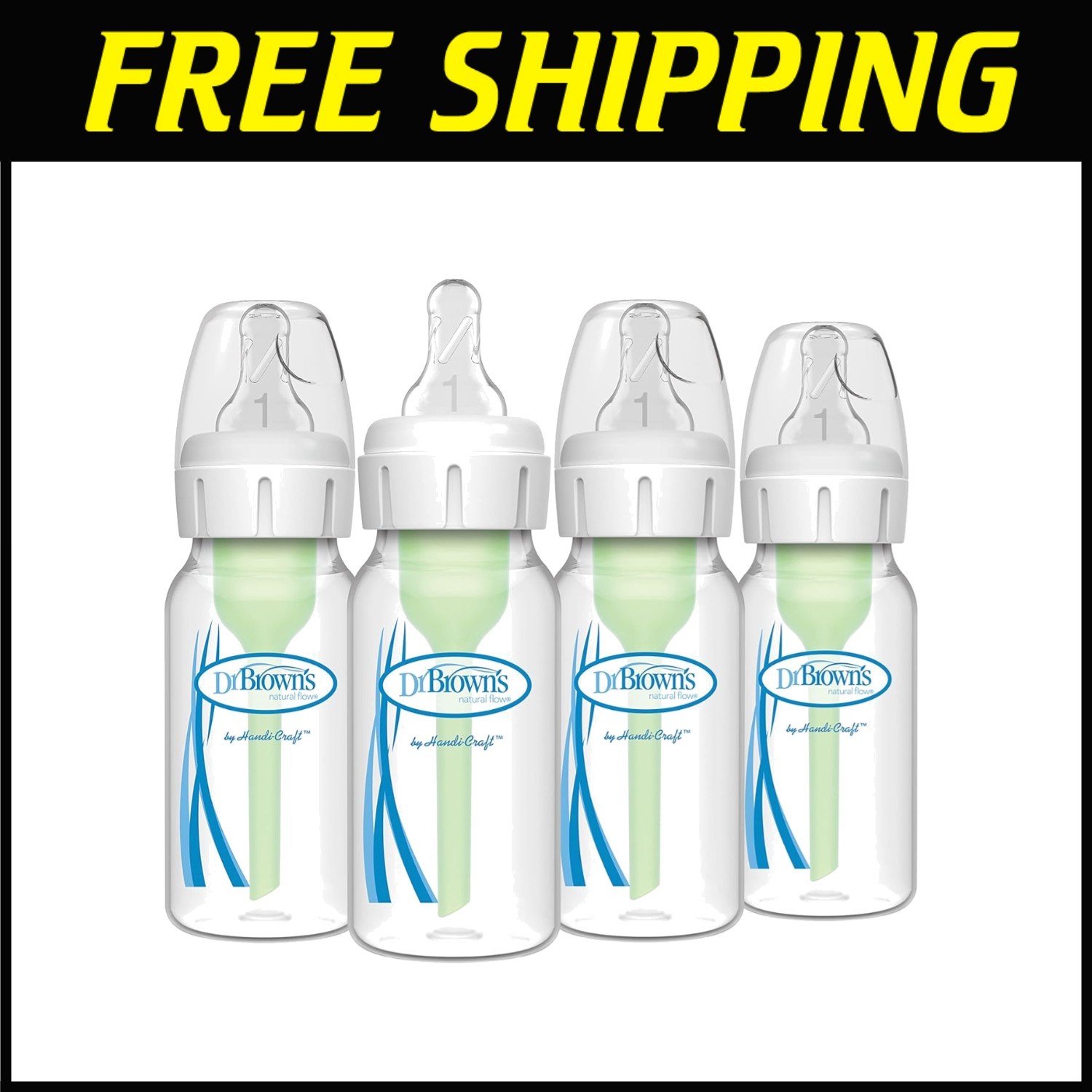 Dr. Brown's Options+ Narrow Bottle, Slow Flow Nipple