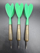 Vintage Brass Dart set with Green Flights 26g