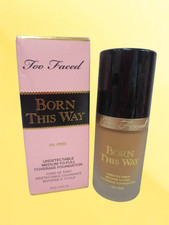 TOO FACED BORN THIS WAY UNDETECTABLE MEDIUM TO FULL FOUNDATION HONEY 1 OZ