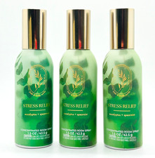 3 Bath  Body Works Stress Relief Eucalyptus Spearmint Concentrated Room Spray