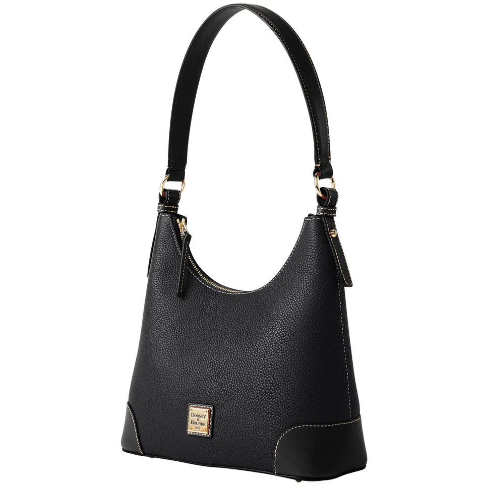 Hobo pequeño de grano de guijarro Dooney & Bourke