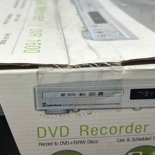 CyberHome DVD Player Recorder DVR 1600 Silver CH-DVR 1600ZU New Unopened - Picture 4 of 4