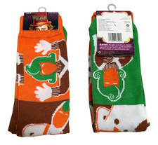 WILLY WONKA Socks - 2 PAIRS     Size 6-12 - Willy Wonka  the Chocolate Factory
