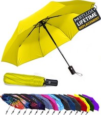 MRTLLOA 42/49 Inch Compact Windproof Travel Umbrella for Rain, Lightweight, Port