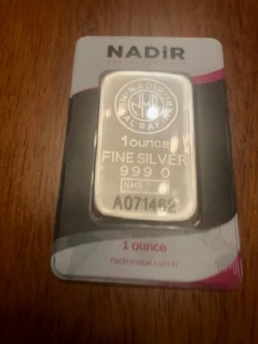 NADIR 1 OZ SILVER BAR NEW IN CASE UNCIRCULATED