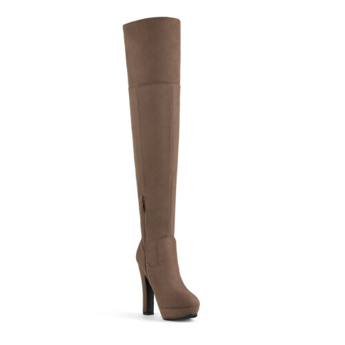 Womens Fashion Thigh High Boots Sexy Over The Knee Boots High Heel Long Boots - Picture 18 of 57