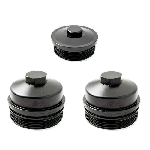 Rudy's Billet Oil & Fuel Filter Cap Set For 20032007 Ford 6.0L