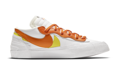 Nike Blazer Low Sacai White Magma Orange Sneakers | eBay