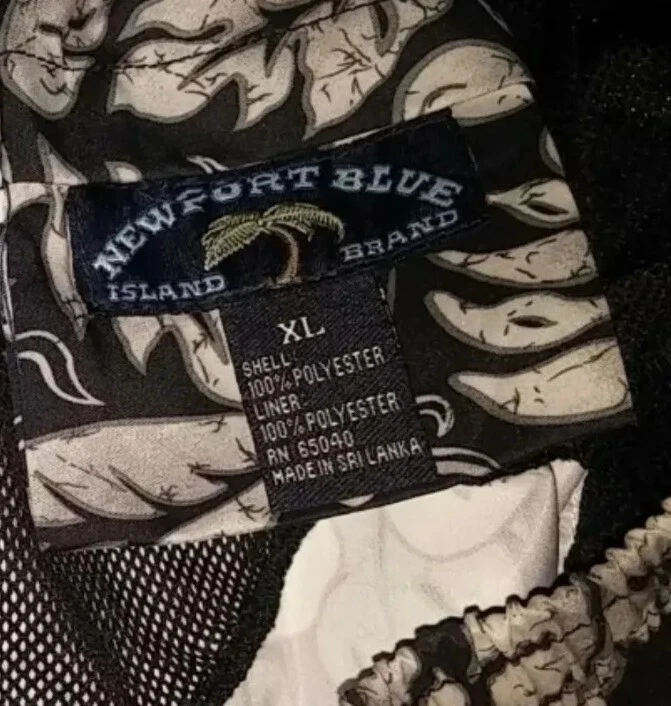 Newport синий купальный костюм шорты мужской XL многоцветный доска эластичный пояс шнурок - Изображение 4 из 4