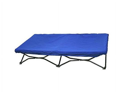 My Cot® Portable Bed, Royal Blue, Fitted Blue Sheet, Toddler Bed